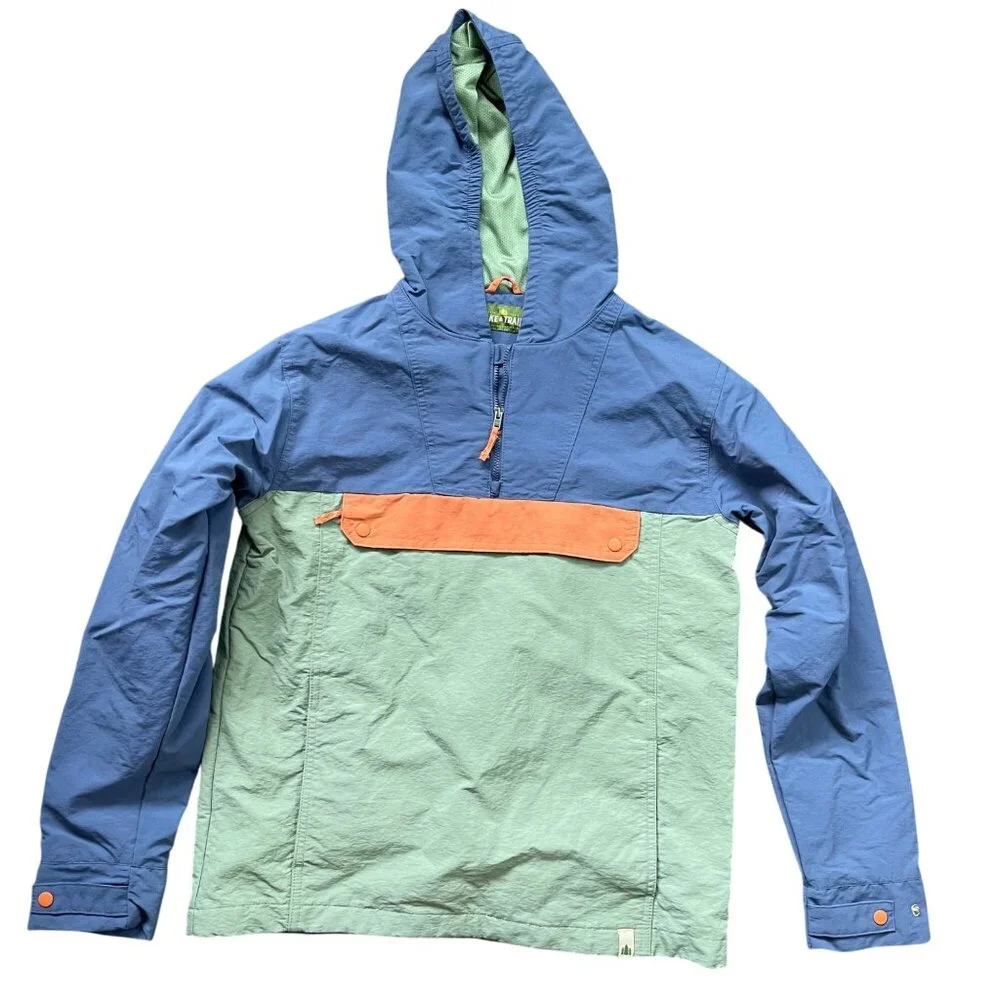 Lake & Trail Colorblock Pullover Anorak Unisex‎ Kids Size XL (14/16) Windbreaker